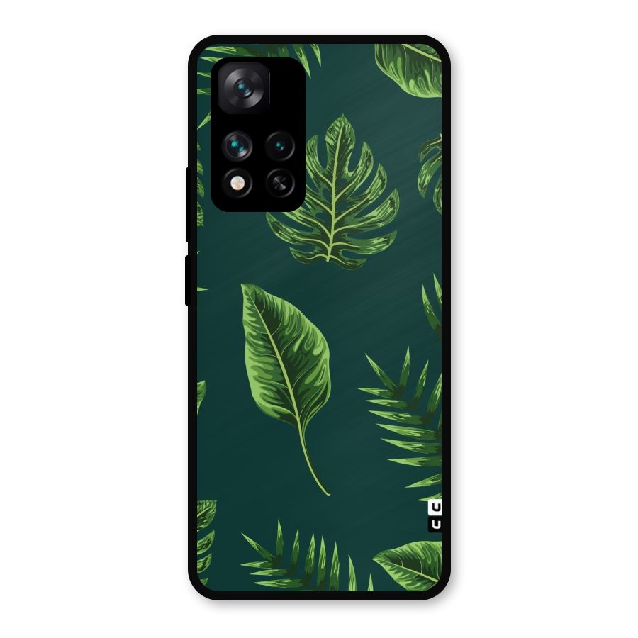 Green Leafs Metal Back Case for Xiaomi 11i Hypercharge 5G