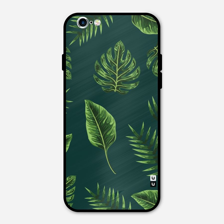 Green Leafs Metal Back Case for iPhone 6 6s