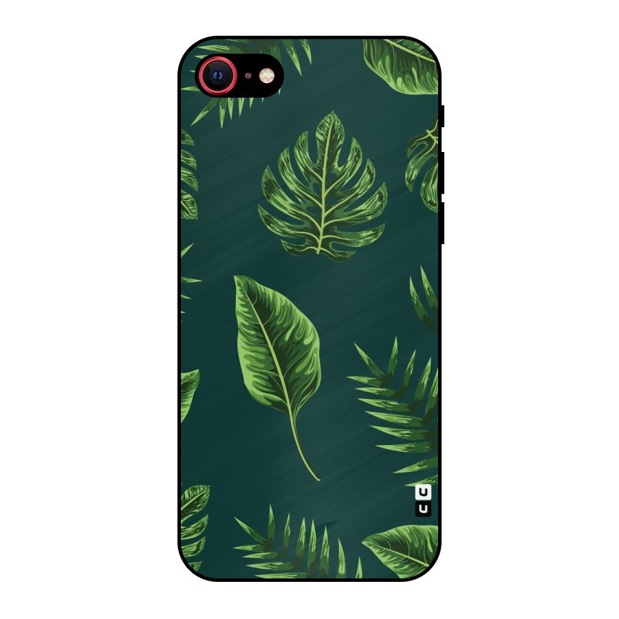 Green Leafs Metal Back Case for iPhone 7