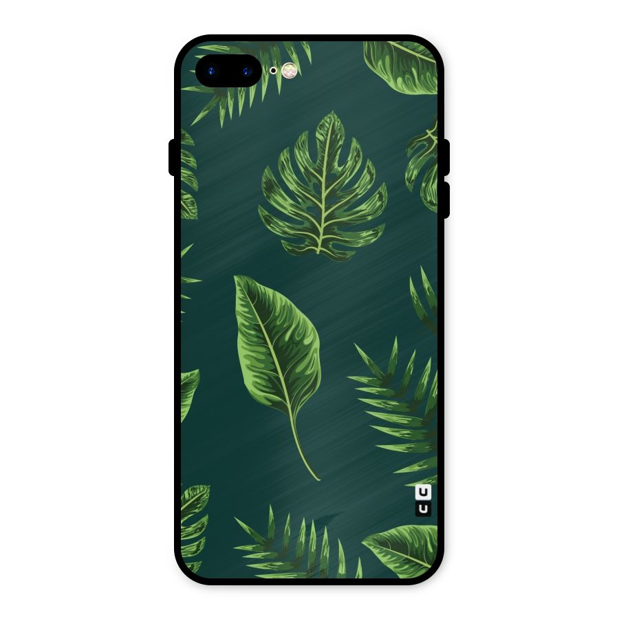 Green Leafs Metal Back Case for iPhone 7 Plus