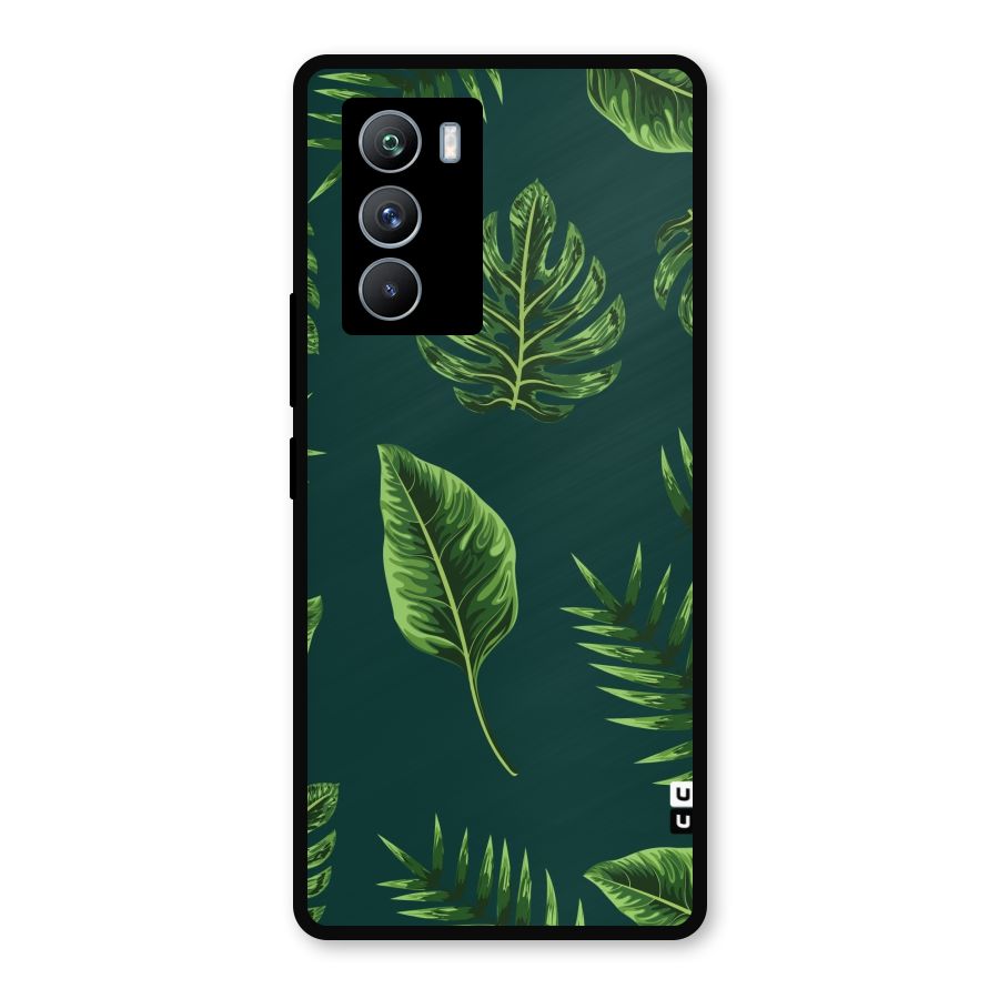 Green Leafs Metal Back Case for iQOO 9 SE