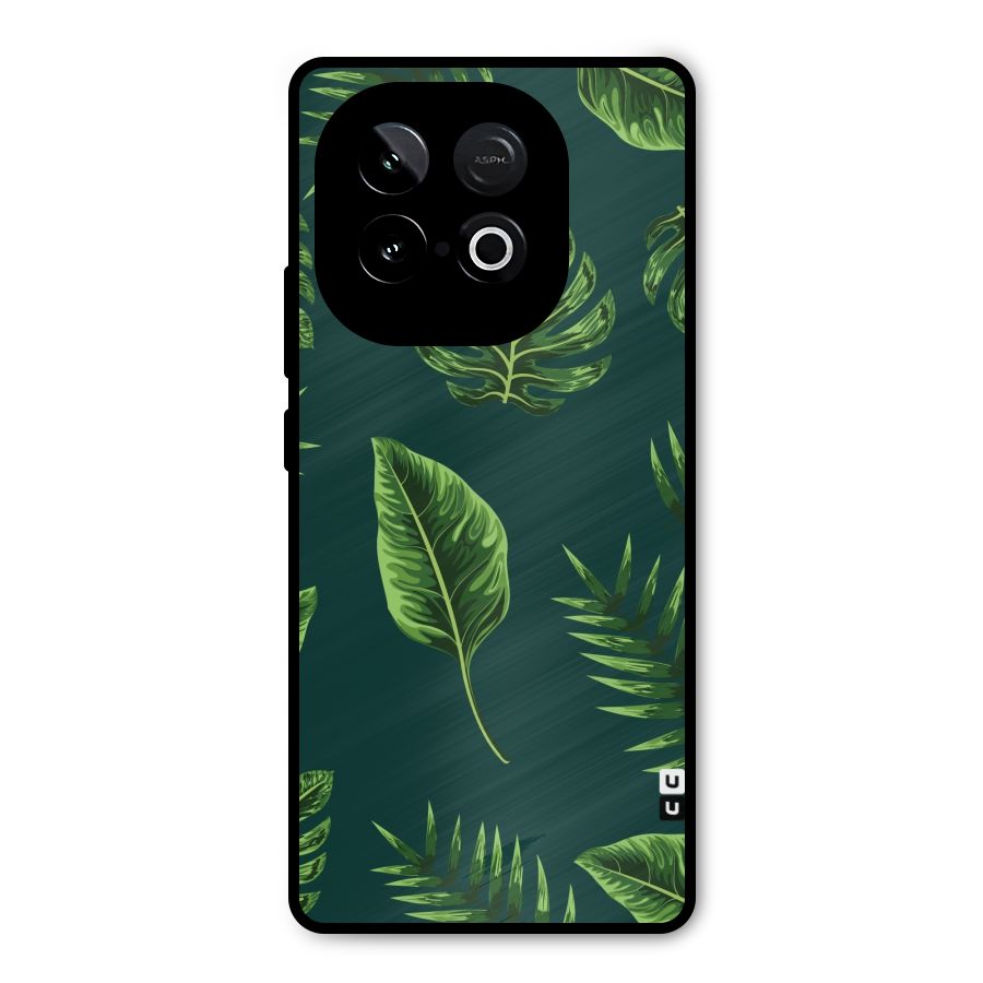 Green Leafs Metal Back Case for iQOO Neo 10