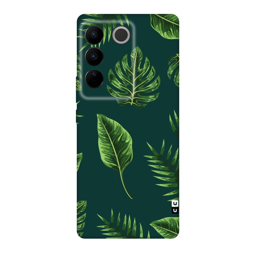 Green Leafs Original Polycarbonate Back Case for Vivo V27