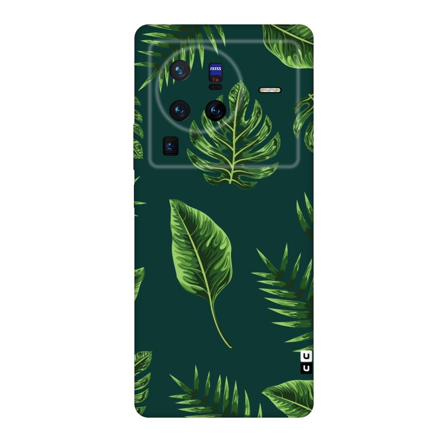 Green Leafs Original Polycarbonate Back Case for Vivo X80