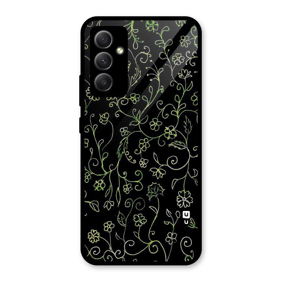 Green Leaves Glass Back Case for Galaxy A34