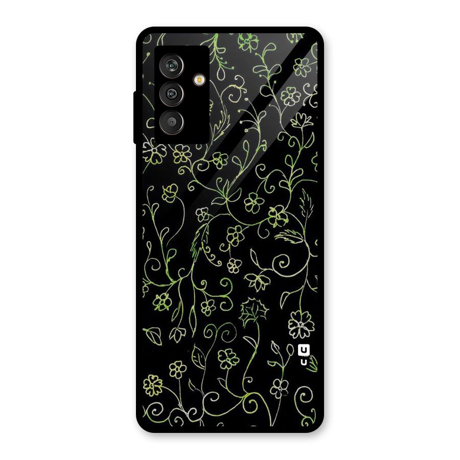 Green Leaves Glass Back Case for Galaxy M13
