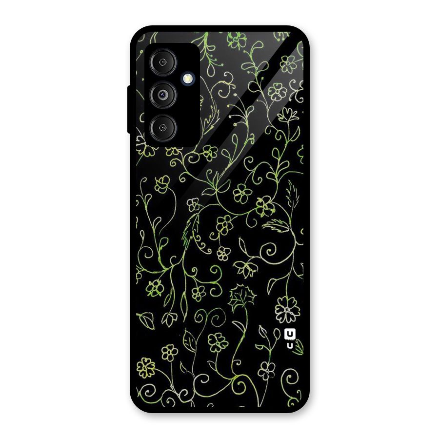 Green Leaves Glass Back Case for Galaxy M14 5G