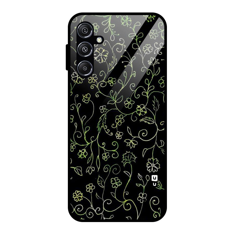 Green Leaves Glass Back Case for Galaxy M34 5G