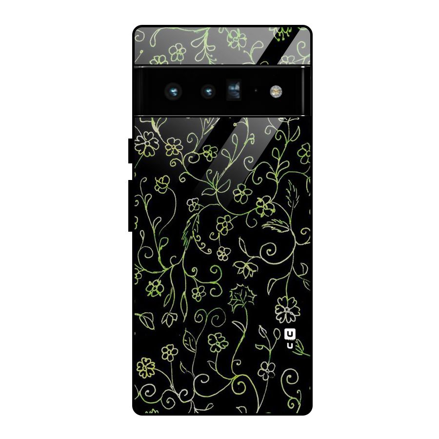 Green Leaves Glass Back Case for Google Pixel 6 Pro