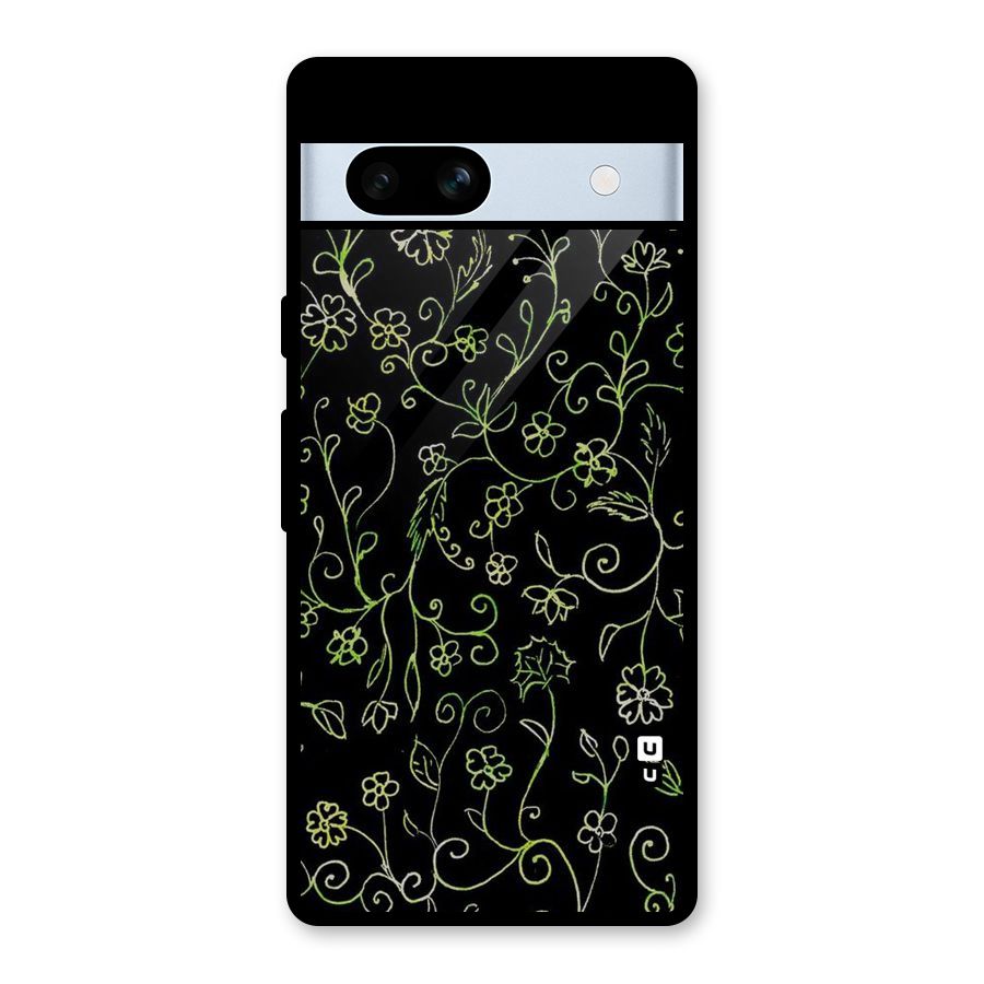Green Leaves Glass Back Case for Google Pixel 7a
