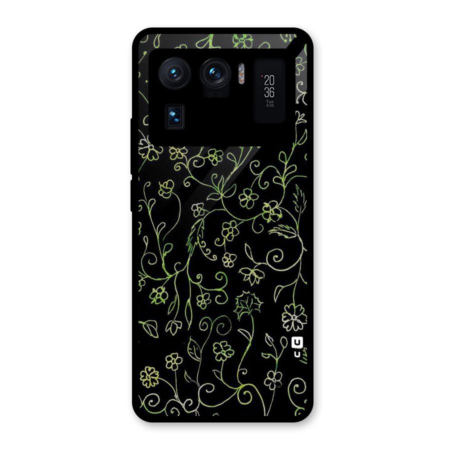 Green Leaves Glass Back Case for Mi 11 Ultra