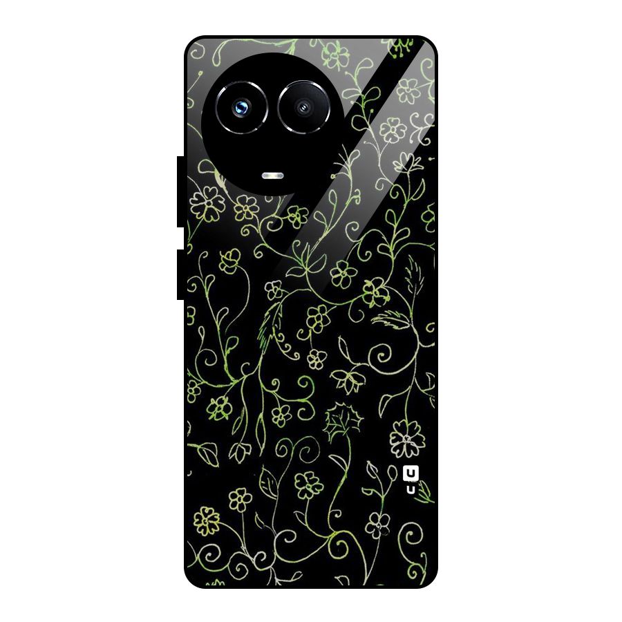 Green Leaves Glass Back Case for Realme Narzo 60X