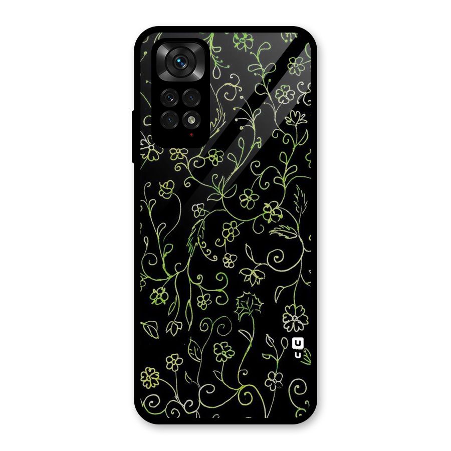 Green Leaves Glass Back Case for Redmi Note 11S
