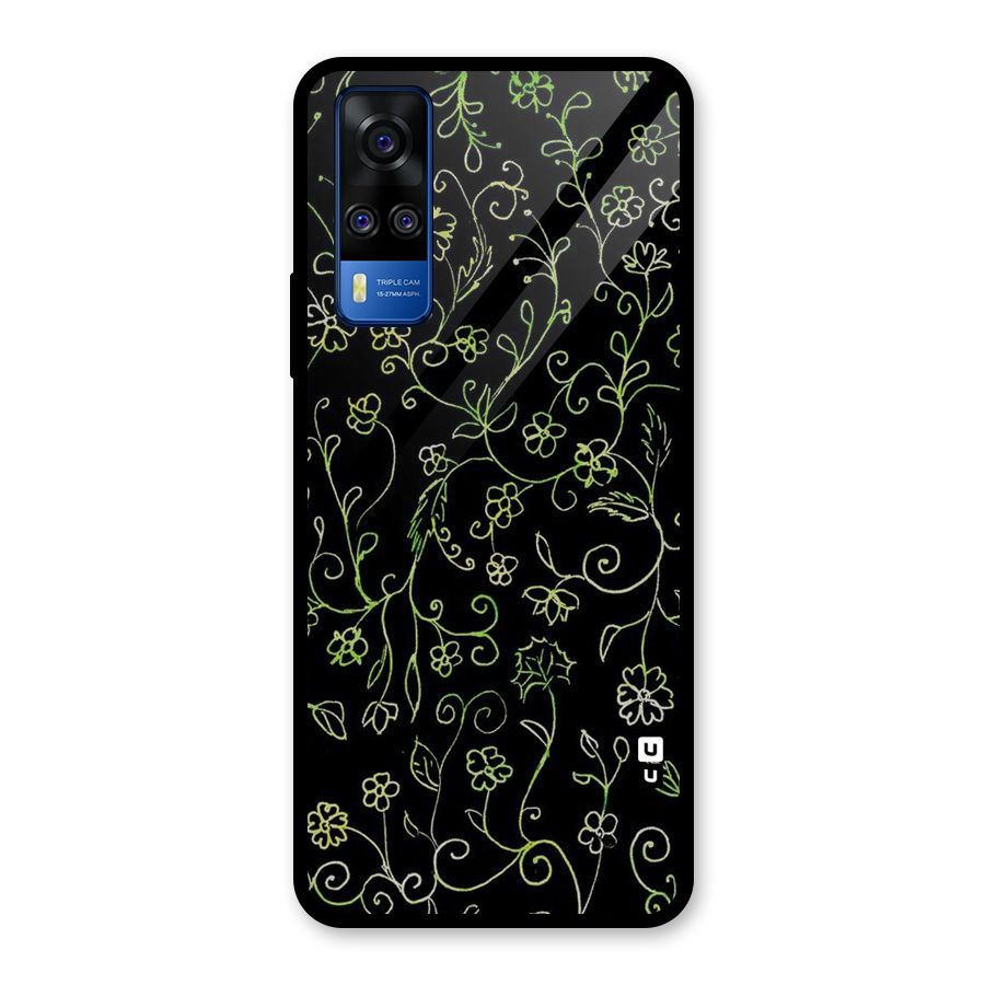 Green Leaves Glass Back Case for Vivo Y31