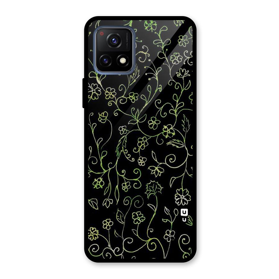 Green Leaves Glass Back Case for Vivo Y72 5G