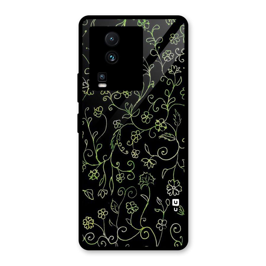 Green Leaves Glass Back Case for Vivo iQOO Neo 7 Pro