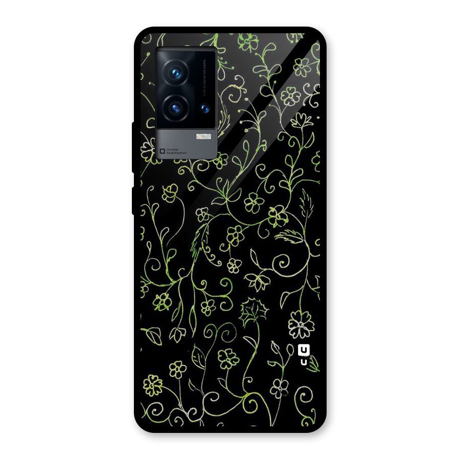 Green Leaves Glass Back Case for iQOO 9 5G
