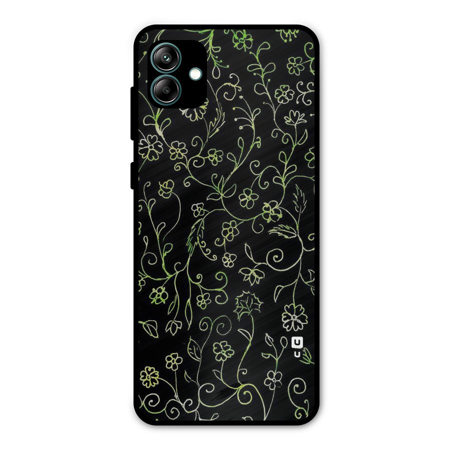 Green Leaves Metal Back Case for Galaxy A04