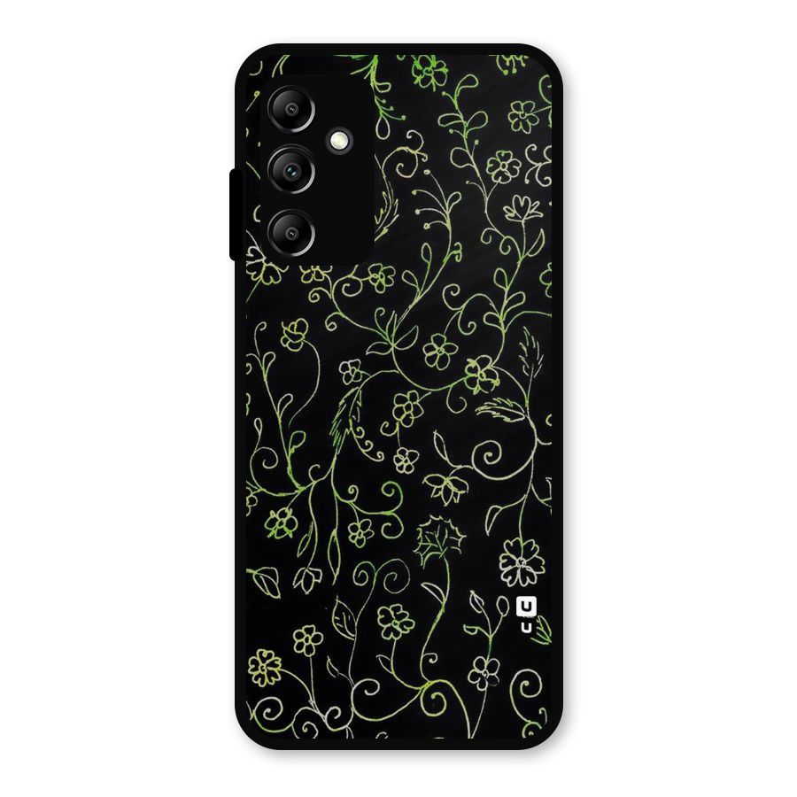 Green Leaves Metal Back Case for Galaxy A14 5G