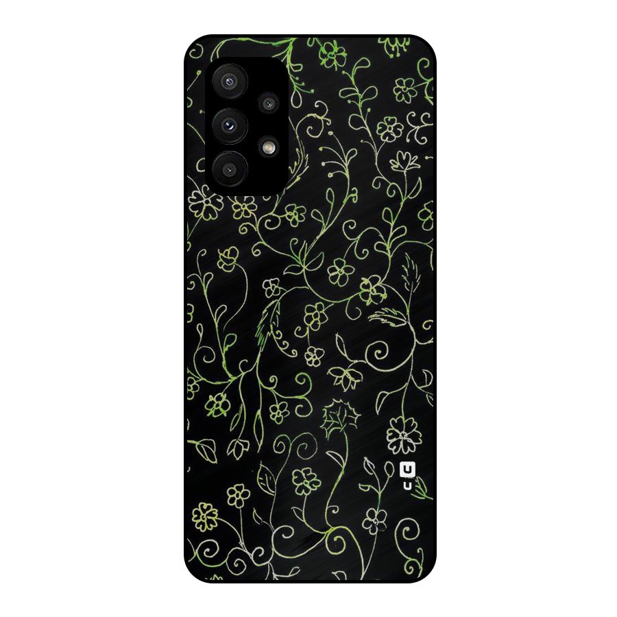 Green Leaves Metal Back Case for Galaxy A23