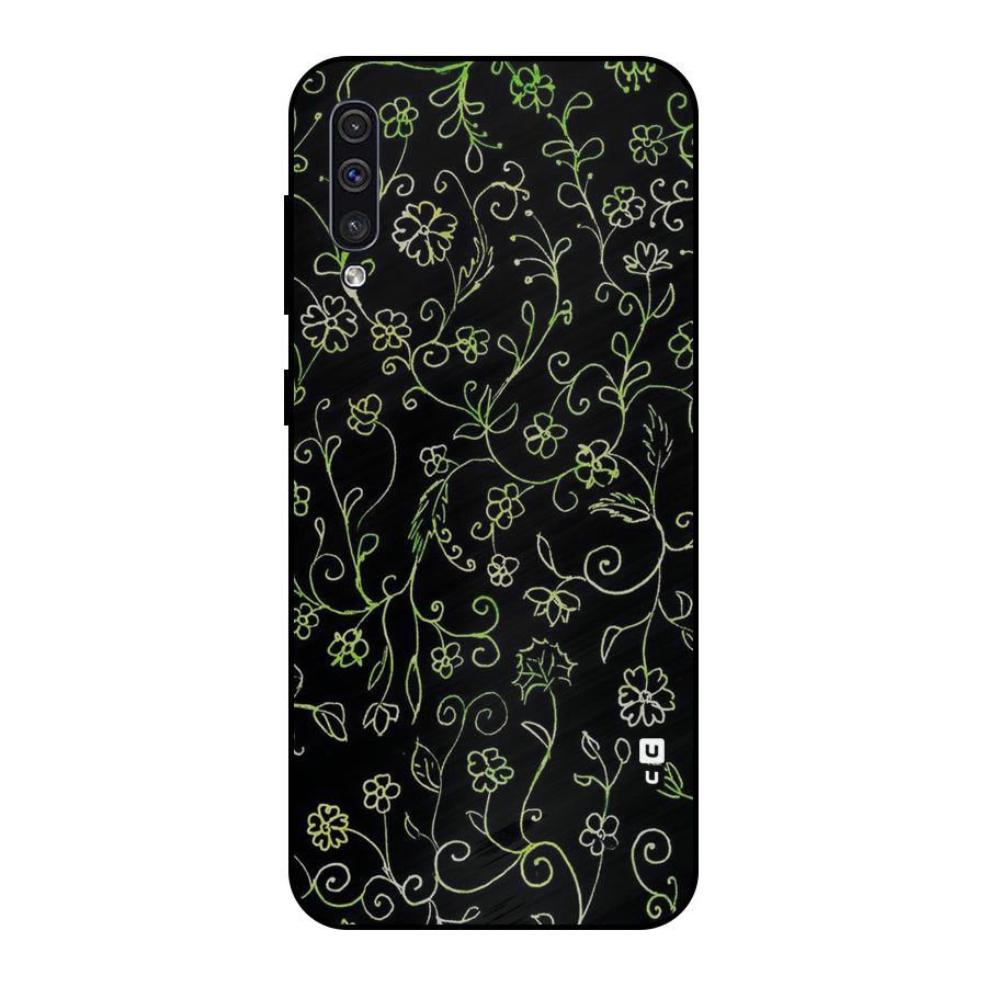 Green Leaves Metal Back Case for Galaxy A30s
