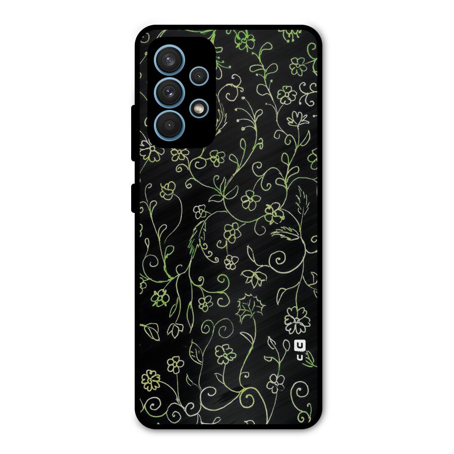 Green Leaves Metal Back Case for Galaxy A32