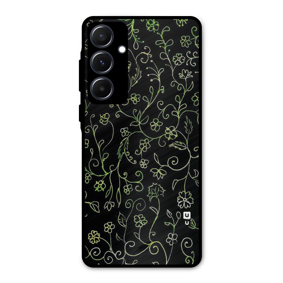 Green Leaves Metal Back Case for Galaxy A55