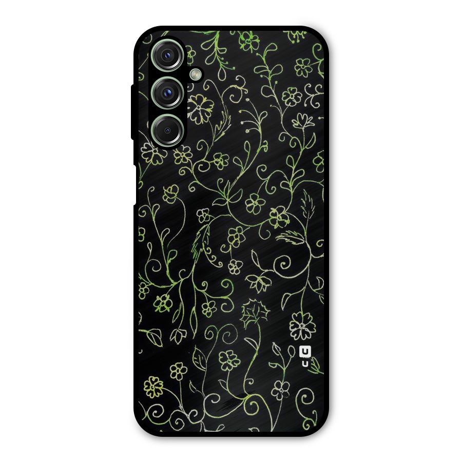 Green Leaves Metal Back Case for Galaxy F34