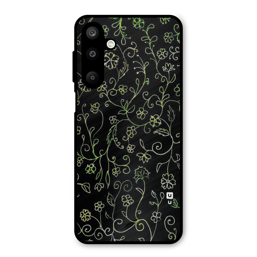 Green Leaves Metal Back Case for Galaxy M16