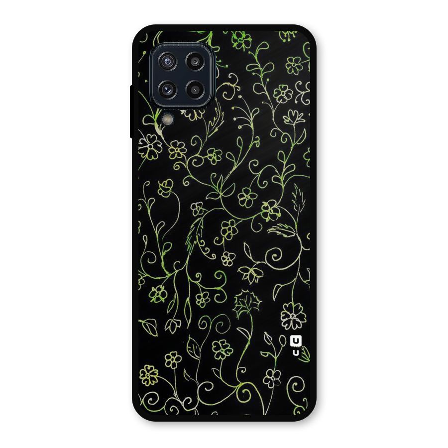 Green Leaves Metal Back Case for Galaxy M32