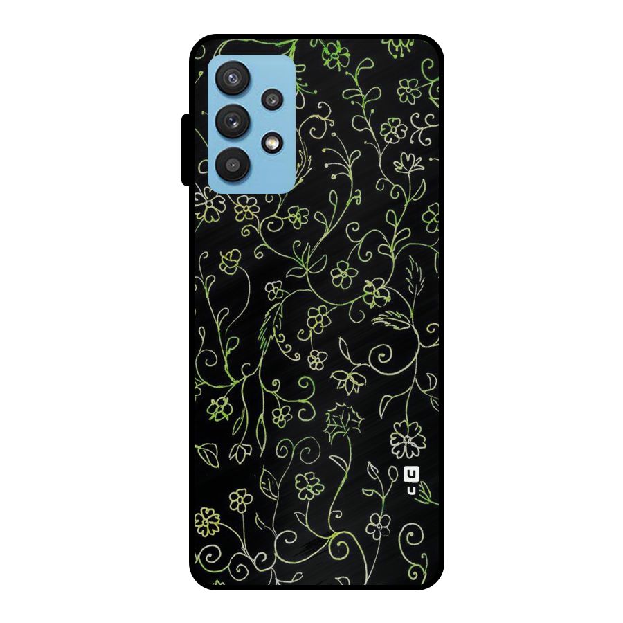 Green Leaves Metal Back Case for Galaxy M32 5G