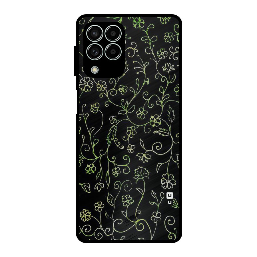 Green Leaves Metal Back Case for Galaxy M33
