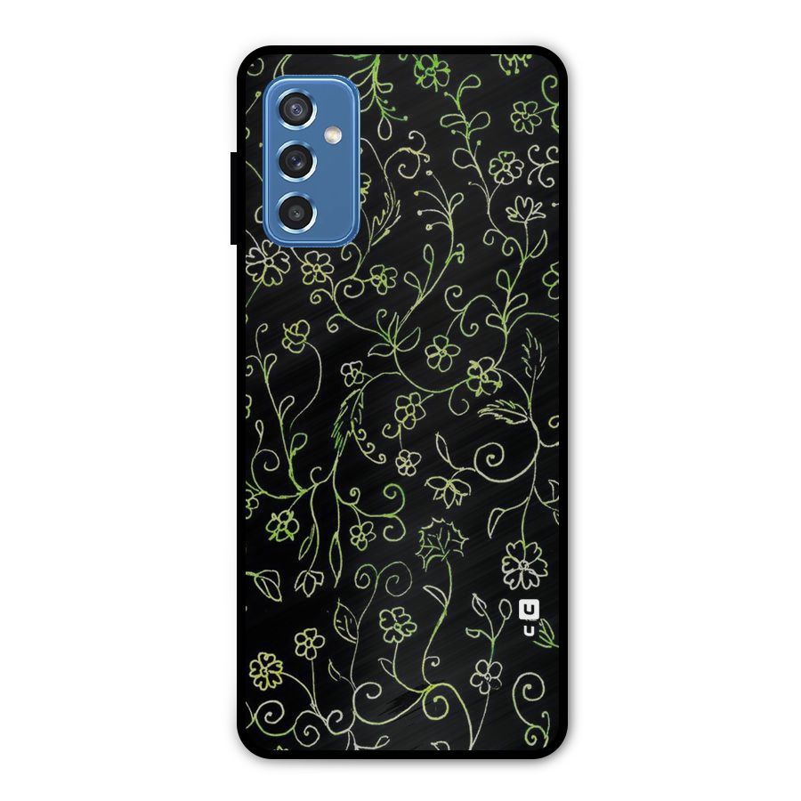Green Leaves Metal Back Case for Galaxy M52 5G