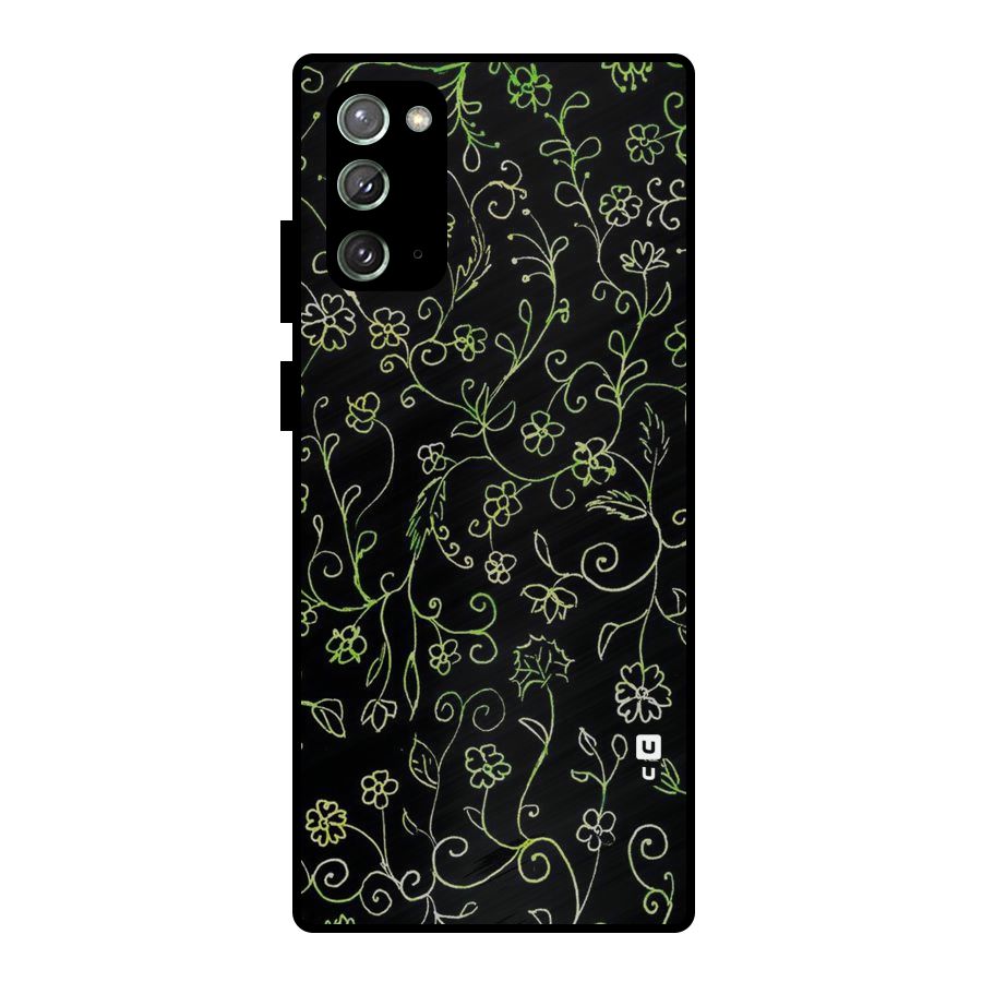 Green Leaves Metal Back Case for Galaxy Note 20