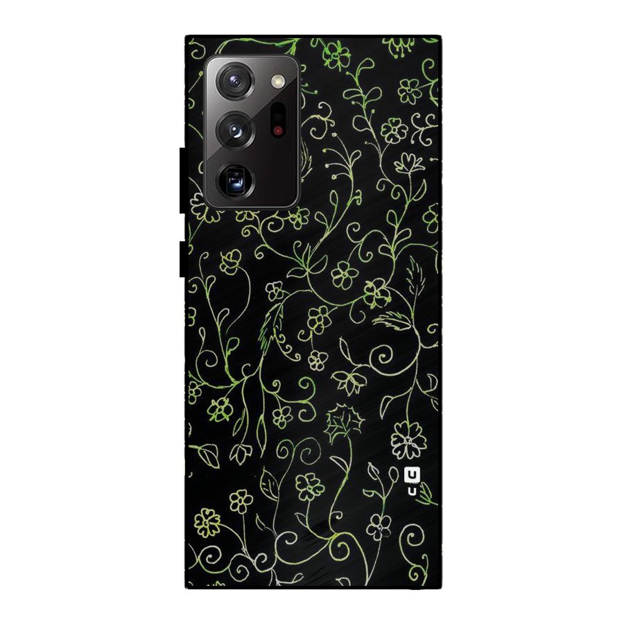 Green Leaves Metal Back Case for Galaxy Note 20 Ultra