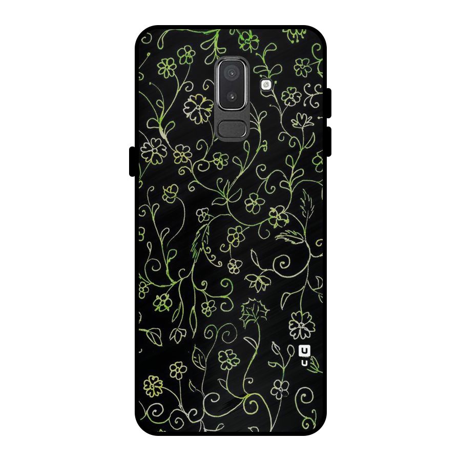 Green Leaves Metal Back Case for Galaxy On8 (2018)