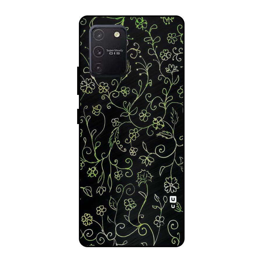 Green Leaves Metal Back Case for Galaxy S10 Lite