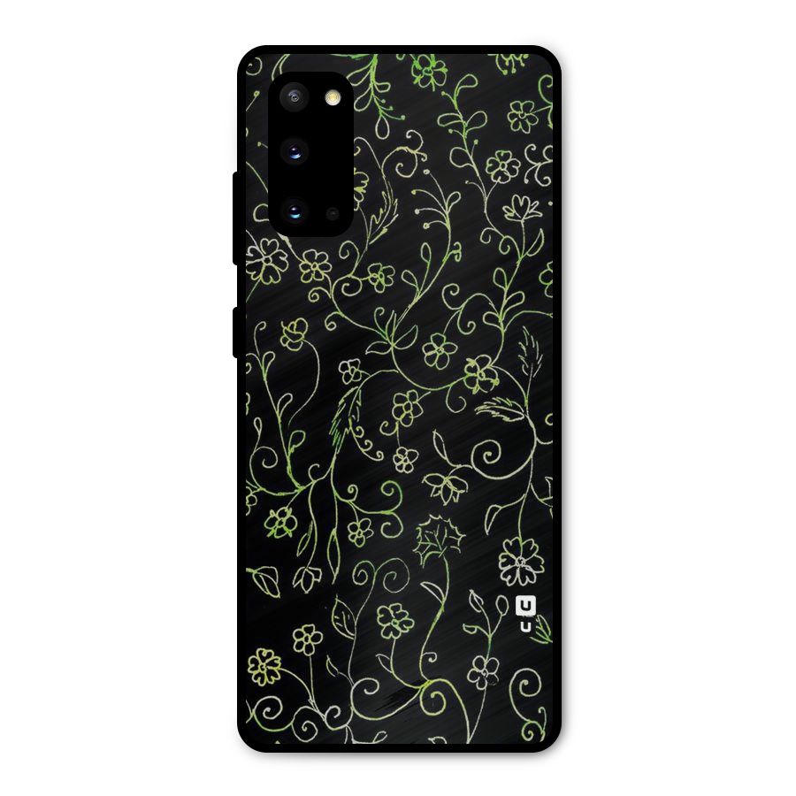 Green Leaves Metal Back Case for Galaxy S20