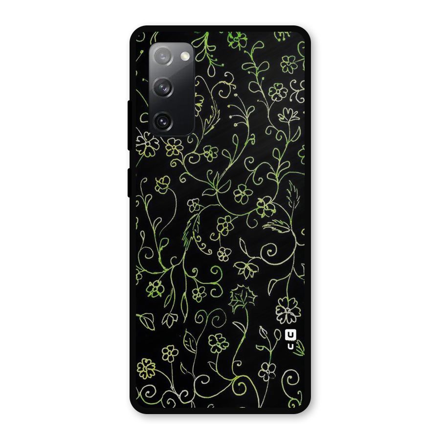Green Leaves Metal Back Case for Galaxy S20 FE 5G