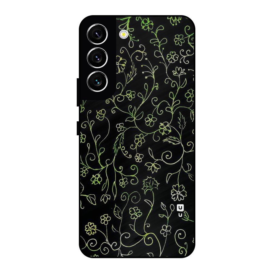 Green Leaves Metal Back Case for Galaxy S22 5G