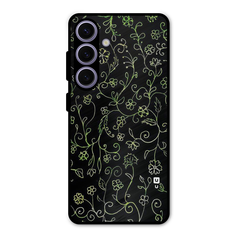 Green Leaves Metal Back Case for Galaxy S24