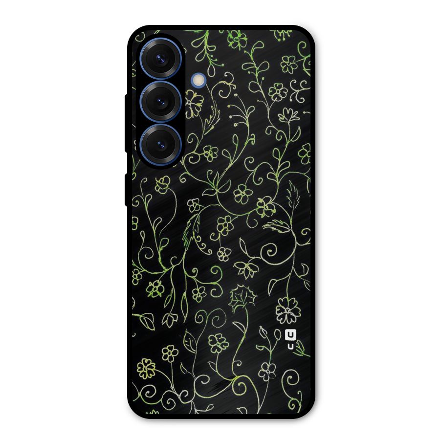 Green Leaves Metal Back Case for Galaxy S25