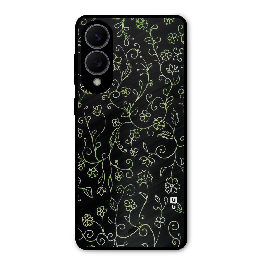 Green Leaves Metal Back Case for Galaxy S25 Edge