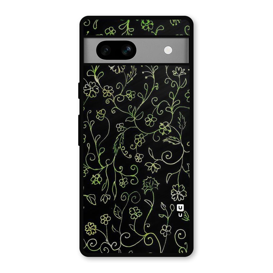 Green Leaves Metal Back Case for Google Pixel 7a