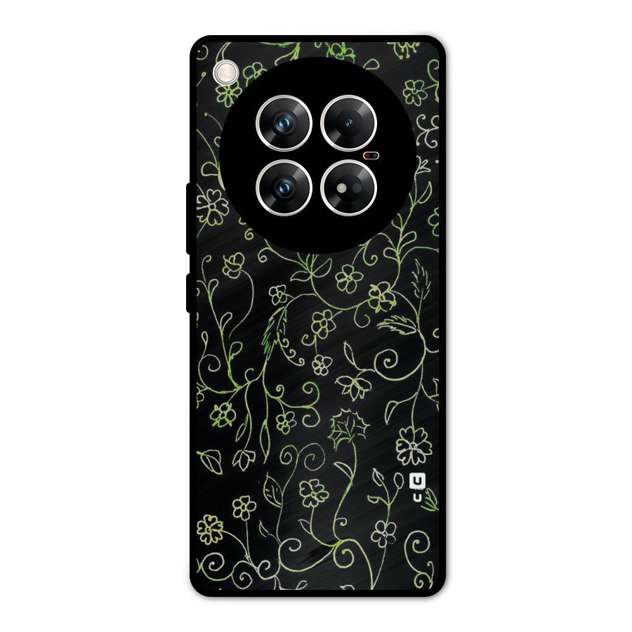 Green Leaves Metal Back Case for Infinix Zero 40 5G