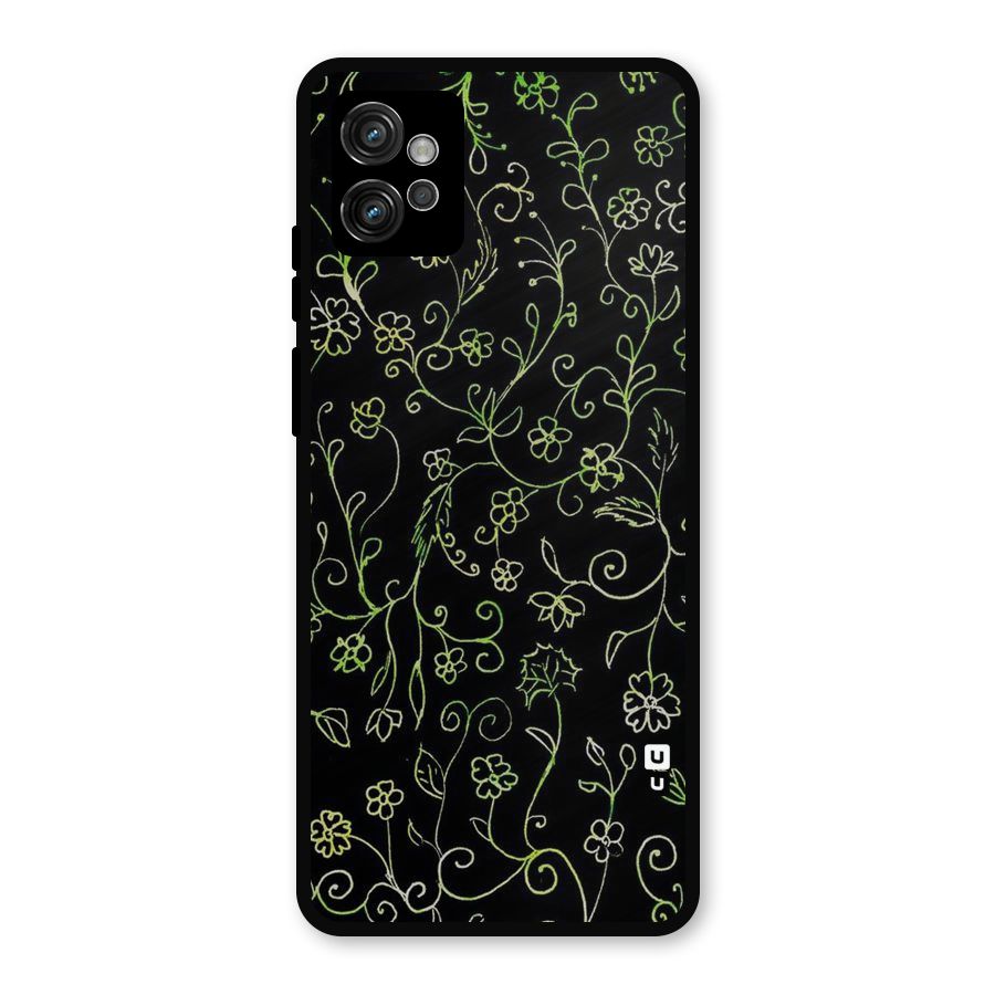 Green Leaves Metal Back Case for Moto G32