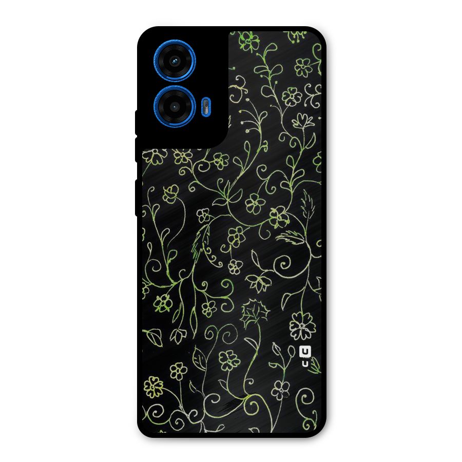 Green Leaves Metal Back Case for Moto G45