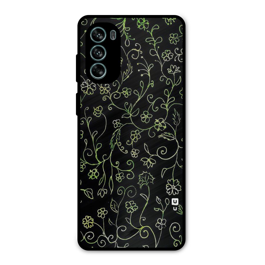 Green Leaves Metal Back Case for Moto G62