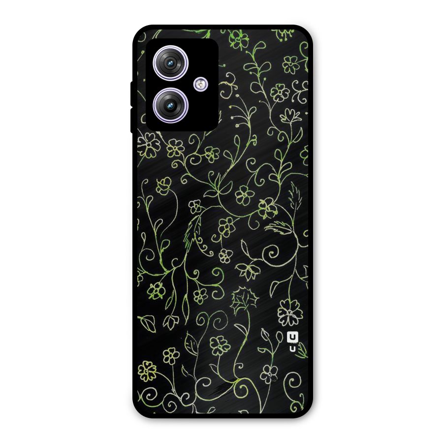 Green Leaves Metal Back Case for Moto G64