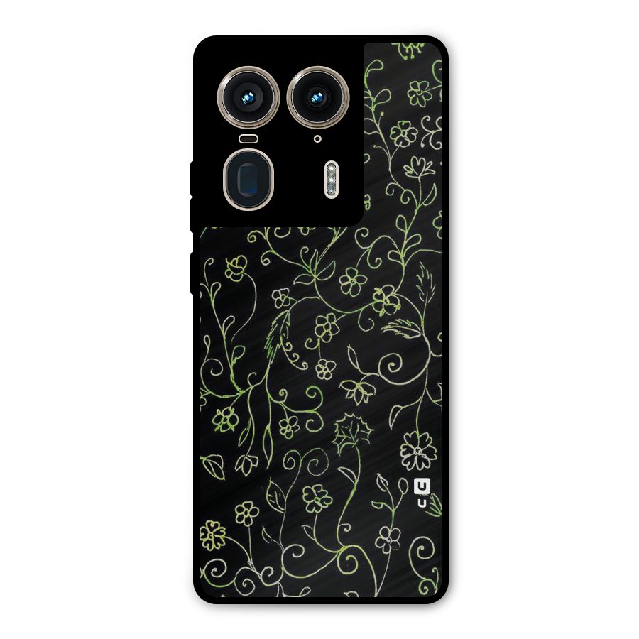 Green Leaves Metal Back Case for Motorola Edge 50 Ultra